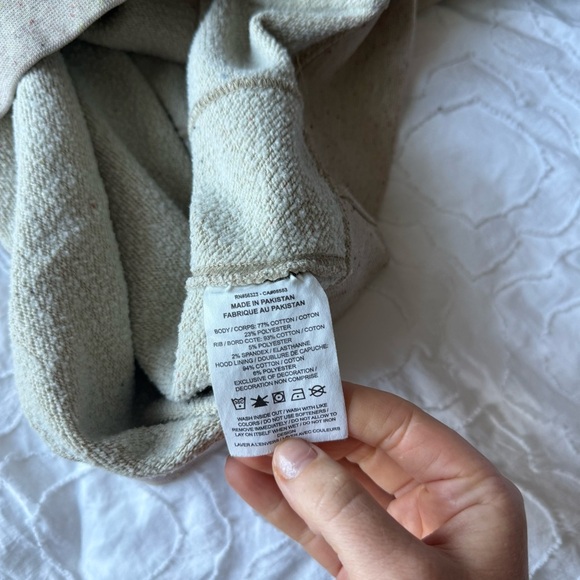 Nike Cream Sweatshirt Heathered Hoodie Lightweight - Picture 5 of 7